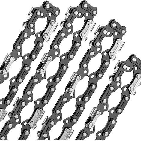 Lot de 4 X 63cm Chaînes 3/8" 84 Maillons d'Entraînement 1.6mm 063 (1/5)
