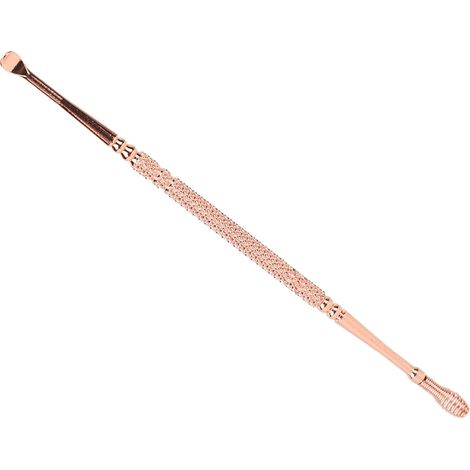 Cure-oreille Double Tête en Acier Inoxydable, Finition Or Rose, Design Ergonomique pour Nettoyage d'Oreille Confortable (1/5)