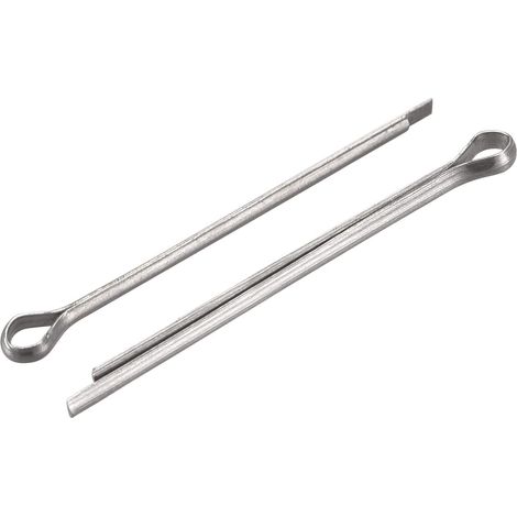 120Pcs Goupilles Fendues 1,5mm x 25mm Acier Inox Argenté (1/5)