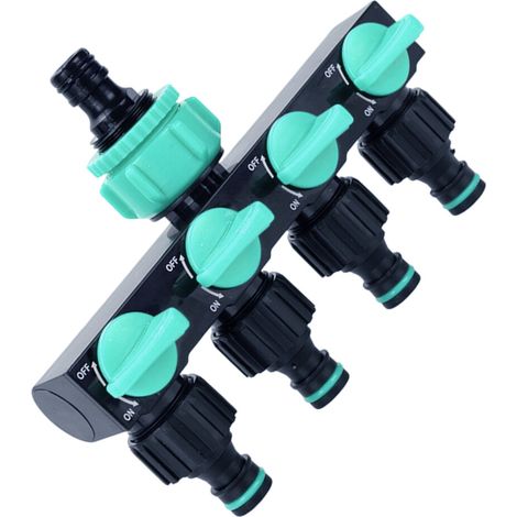 Connettore per irrigazione da giardino, rubinetto distributore - Blu