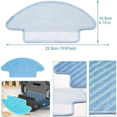 Chiffons de nettoyage pour aspirateur robot - - Compatibles LEFANT M210/M210B/M213/M213S/M210P/N1 (1/4)