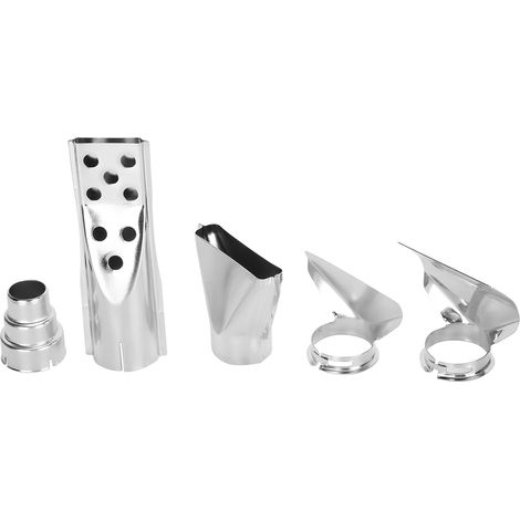 Lot de 5 buses pour pistolet thermique en acier inoxydable, orifice plat rond, tube long, accessoires pour aérographe industriel (1/5)