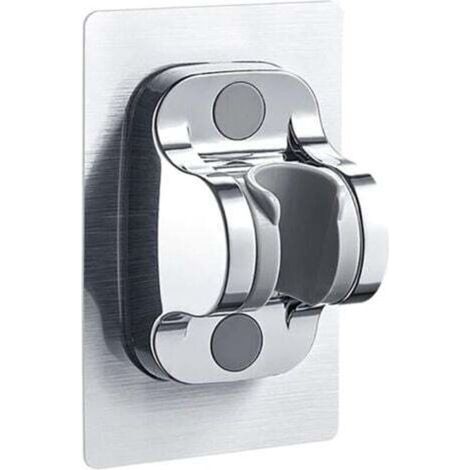 Adjustable Angle Shower Head Holder 12cm Oversized Panel Strong Adhesive (1/5)