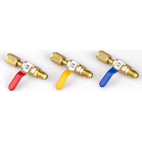 Jiajia AI, Réfrigérant de climatisation à code couleur R410A R134A, 3 pièces pour jardin, terrasse et extérieu (1/5)