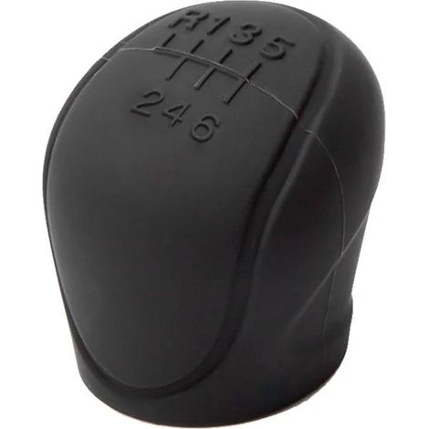 Schwarze Silikon-Schalthebelabdeckung für 6-Gang-Schaltgetriebe – rutschfestes Schutzzubehör – Staubschutz und Knopf für den Schalthebel – Schalthebelkopf (1/4)