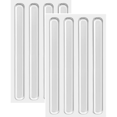 Pare-Chocs de Meubles Silicone Bandes Adhésives Pare-Chocs de Meubles Pare Chocs de Porte d'armoire Silicone Tapis Anti-Bruit Transparent pour Cuisine Salle de Bain (1/5)
