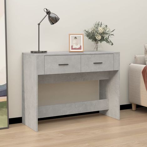 Konsolentisch Betongrau 100x39x75 cm Holzwerkstoff