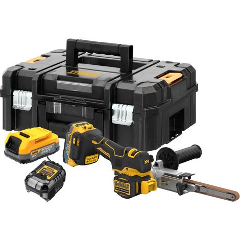 DeWALT Akku-Bandfeile DCM200E2T, 2x 1,7 Ah Powerstack und Ladegerät im TSTAK