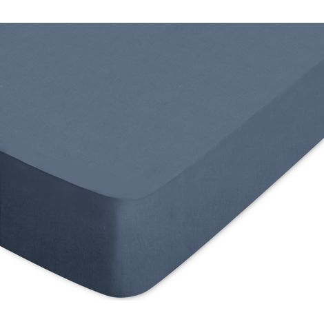 Drap housse uni coton ALTO Bonnet de 30 cm 180x210 cm