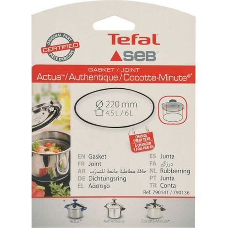 Joint 4,5l/6l inox/alu/couleur, 790141 - cocotte seb