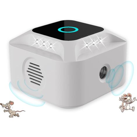 Rattenvertreiber, Ultraschall-Insektenvertreiber für Nagetiere, 1 Packung, elektronischer Ultraschall-Schädlingsvertreiber für Nagetiere, Insekten, Ultraschallmäuse, Ratten, Mücken, Kakerlaken, Spinne (1/4)