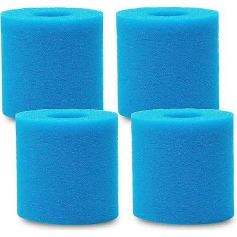 Nazalus - Gran oferta - 4 filtros de esponja para piscina tipo H - Cartuchos de filtro reutilizables y lavables - Para limpieza y reemplazo tipo H (1/5)