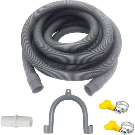 1 Tuyau évacuation eau, 4m, Universel, Lave-vaisselle, Lave-linge, Multicolore (1/3)