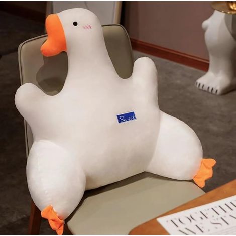 Oreiller coussin de lecture oie grande taille, coussin peluche avec accoudoirs pour lit canapé chaise chambre confortable (1/5)