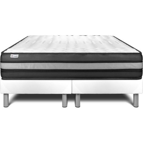 Matratzen- und Lattenrost-Set 2x100x200 cm - Vital Power Zen