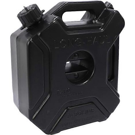 Réservoir/bidon/fût de rechange noir de 5 L pour voitures et motos (récipient en plastique) - 1 réservoir (1/5)
