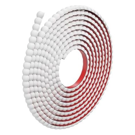 Bordure adhésive flexible, moulure décorative étanche, accessoire de salle de bain avec panneau robuste, garniture intérieure aux détails élégants, moulure murale de 1,5 x 0,8 cm, ornement de porte po (1/5)