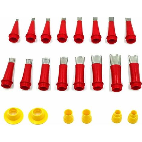 22 PièCes SéRies Acier Inoxydable Calfeutrage Buse Applicateur Calfeutrage Finition Colle Silicone Mastic Outil de Finition Cuisine Salle de Bain (1/5)