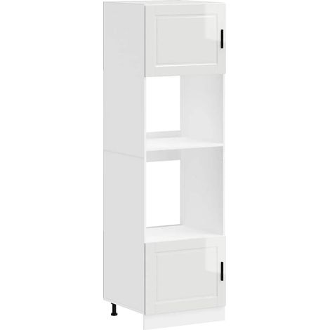 Maison Exclusive - Armarios para horno 2 uds Porto blanco brillan