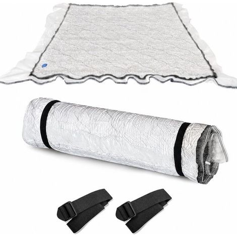Sac de rangement sous vide multifonctionnel XXL - Sac sous vide pour matelas, couettes et vêtements - 130 x 240 mm, transparent avec fermeture éclair et sangles - Idéal pour déménagement et emballage (1/5)