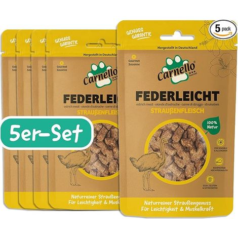 Friandises pour chien, nourriture sèche pour chien sans céréales – Sachet refermable (5 x 60 g) (1/2)