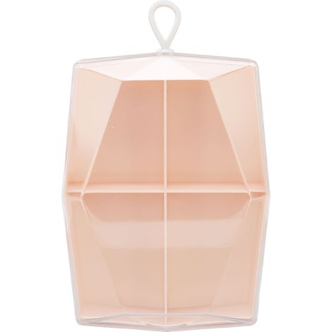 Coffret de rangement élégant pour éponges à maquillage, étui portable 4 compartiments, boîte à poudre et boucles d'oreilles (1/5)