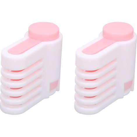 2-teilige multifunktionale Schneidehilfe für Kuchen und Brot, DIY-Küchenzubehör (Weiß und Rosa 52036C)