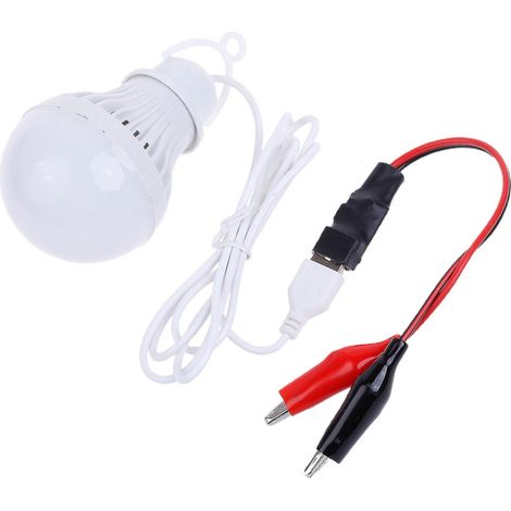 Lampe LED d'appoint pour éclairage de secours, idéale pour le jardin, le camping, la pêche ou toute autre activité extérieure (jardin, tente, etc.). (1/4)