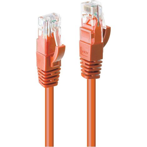 Lindy 48109 cable de red Naranja 3 m Cat6 U/UTP (UTP)