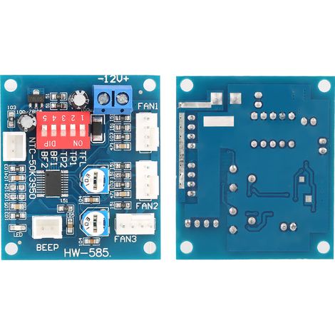 Thermostat à quatre fils CC 12 V, module régulateur de vitesse de ventilateur PWM pour PC (1/5)