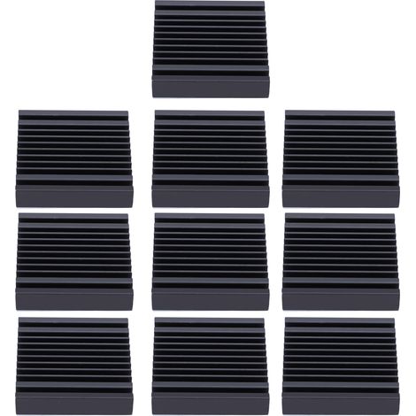 10-teiliger selbstklebender Aluminium-Kühlkörper für Transistoren, 40 x 9 x 40 mm – Effiziente Kühlung (1/5)