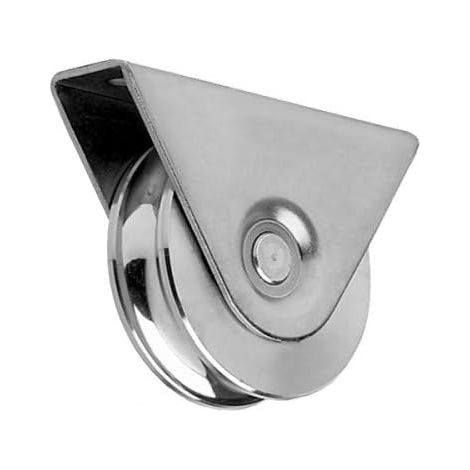 Galet Gorge en U Support Exterieur Taille 80 x 20 2 Unité Roue pour Rail Porte Coulissante Rouleau en U Utilisations Garage Portail Portes extérieures en Métal (1/5)