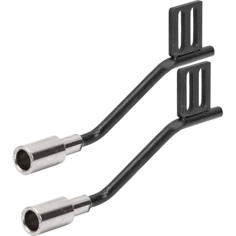 1 paire d'accessoires de pot d'échappement décoratifs en métal pour voiture RC SCX10 1/10