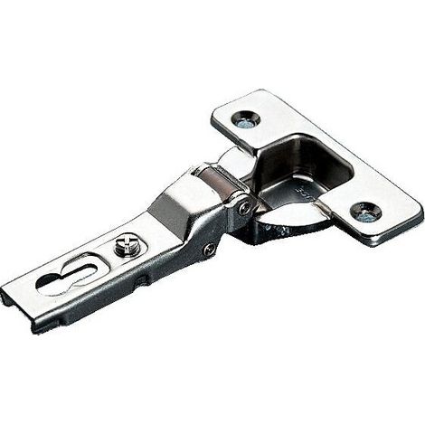 Charnière pour meuble 94° – Acier nickelé – Réglage latéral -1,5 à +4,5 mm – Réglage vertical ± 2 mm – Profondeur de perçage 11 mm – Salice