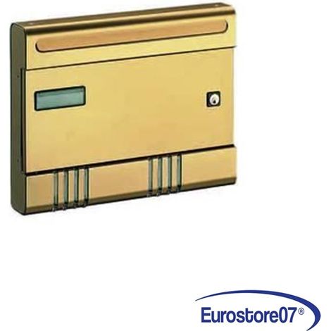 Alubox 47260 SIRE Cassetta Postale Componibile Alluminio Anodizzato per Interno ed Esterno colore Bronzo (1/3)