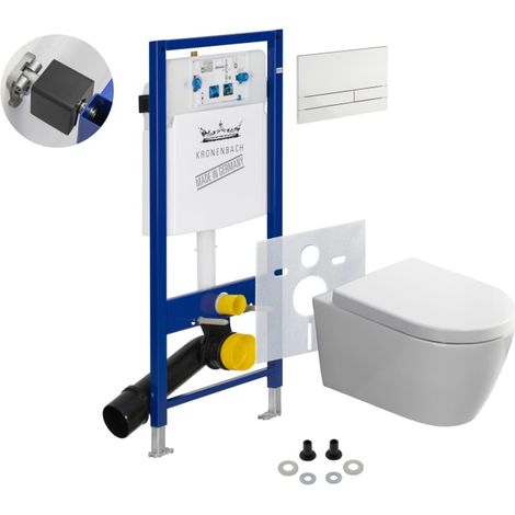 Kronenbach Tube Wand-WC spülrandlos Komplettset wrapover (1/5)