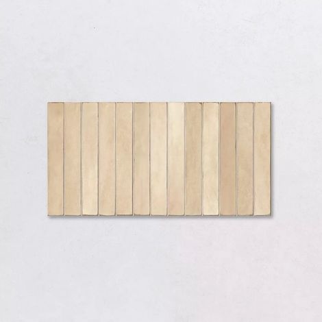 Carrelage Effet Zellige EASY 32x62.5 cm Long Sand Mykonos Gloss