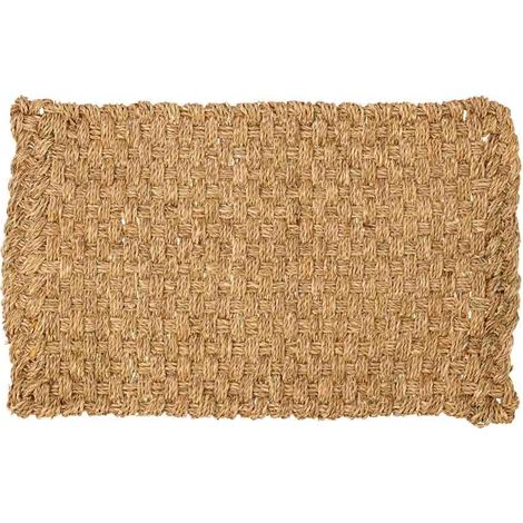 Felpudo de fibra marrón 60x35x1.2h cm (1/5)