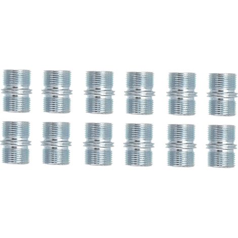 12 écrous de support d'étagère à double tête en acier (1/5)