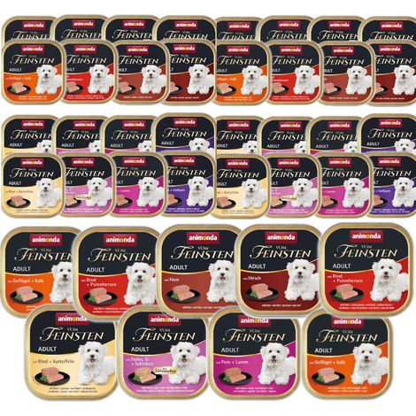 Alimento para perros ANIMONDA Vom Feinsten Classic ADULT con una mezcla de sabores, 42 x 150 g (1/2)