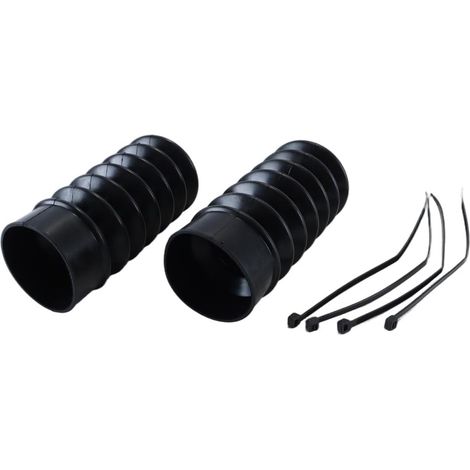 1 Paire de Soufflets de Fourche en Caoutchouc de 39 mm - Protections Anti-poussière pour Harley Dyna FXD Sportster XL (1/5)