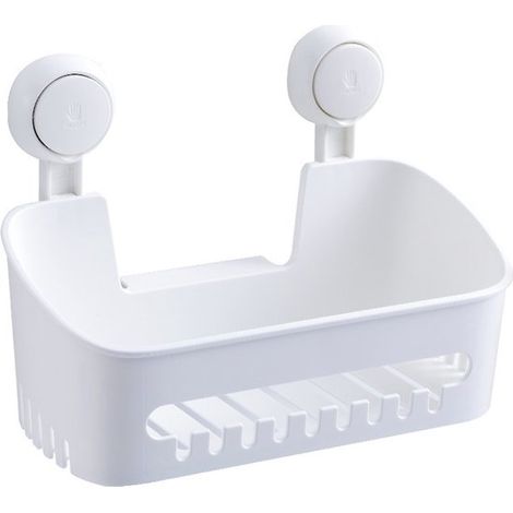 Badezimmerregal mit Ablagen – Wandregal – Duschregal – Badezimmerregal – Badezimmerregal – Weißes Badezimmerregal – Wasserdichtes Regal (1/5)