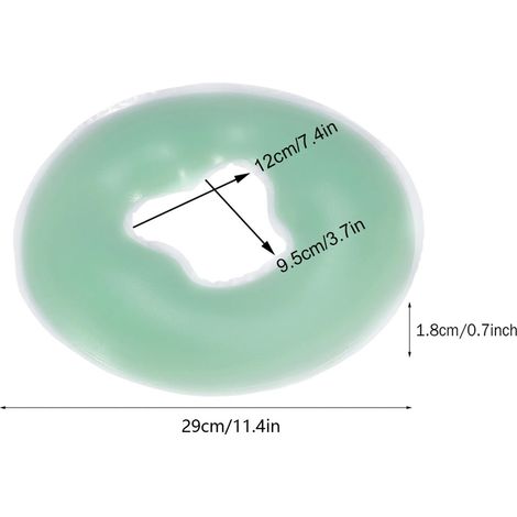 Coussin de massage spécial en silicone pour salons de beauté, appui-tête fin pour la relaxation du visage. (1/5)