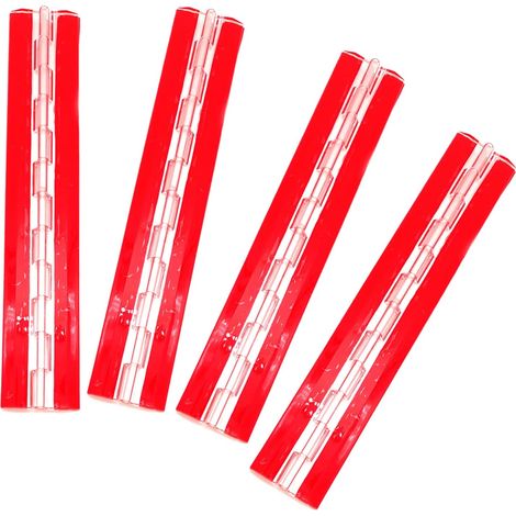 300 mm durchgehendes Klavierscharnier aus Acryl, durchsichtiger Kunststoff (selbstklebend) für DIY-Boxen, Aquarien, Golfwagen, Vitrinen usw.