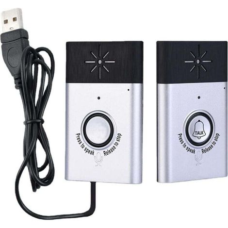 Wireless Video Intercom Connected Doorbell Two-Way Audio Monitor 1 Unit Outdoor Indoor Smart Door Silver (1/4)