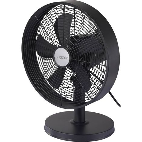 Sygonix Ventilatore da tavolo 35 W (Ø x A) 230 mm x 475 mm Nero Oscillante (1/5)