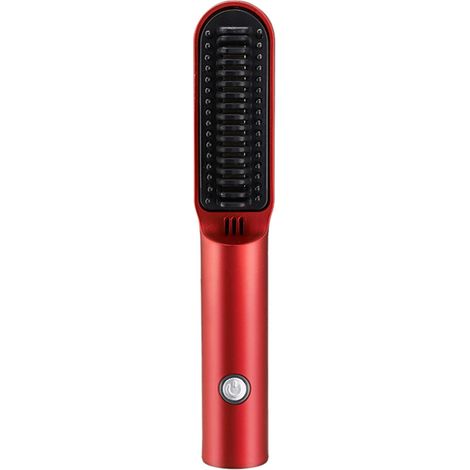 Lisseur et boucleur professionnel sans fil rechargeable avec peigne pour cheveux lisses, fer à lisser parfait