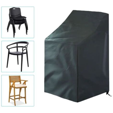 BUNTHAUS Gartenstuhl-Überzug, staubdichter Oxford-Gewebe-Überzug, stapelbarer Stuhlüberzug 65x65x120/70 cm, für stapelbare Stühle, Balkonstühle
