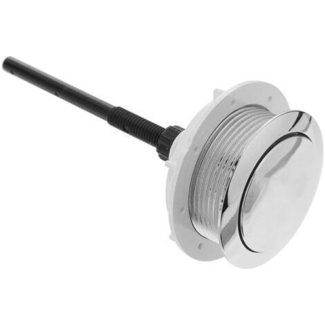 Bouton Poussoir Universel Pour Toilettes, Bouton Chasse D'Eau Rond En Abs, Installation Facile Pour RéParation De Toilettes, Adapté Pour Maison, HôTel, Bar, Club (1/4)