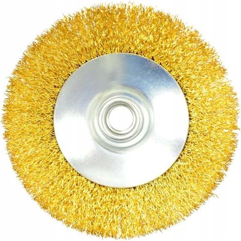 Brosse métallique Geko wire brush side 100 mm fil laiton